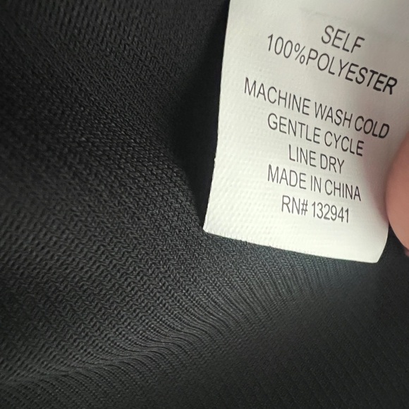 AMANDA UPRICHARD LONG SLEEVE BLACK TUNIC BLOUSE - Picture 3 of 4